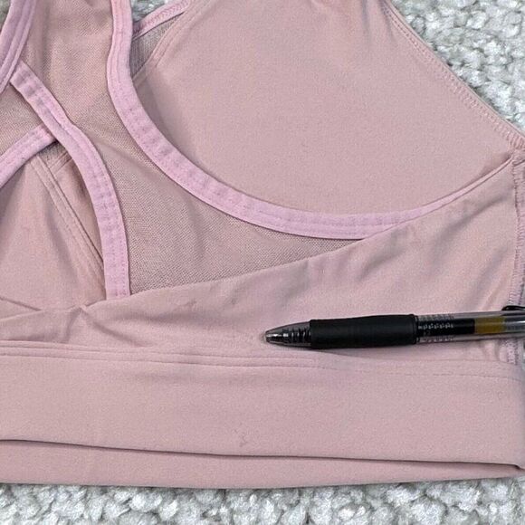 Gymshark Crossover Sports Bra Light Pink - Picture 5 of 8